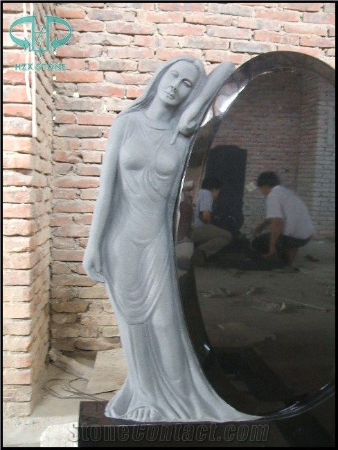 China Absolute Black American Style Polished Monument & Tombstone