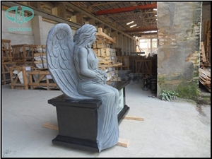 China Absolute Black American Style Polished Monument & Tombstone