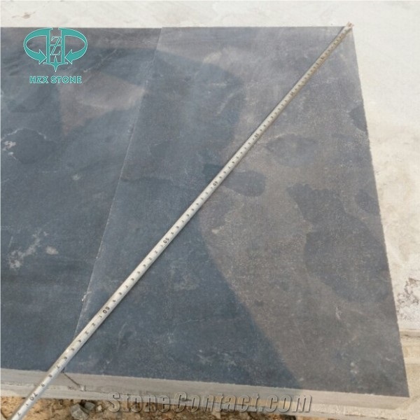 China Blue Limestone Honed/Sanded Slabs & Tiles