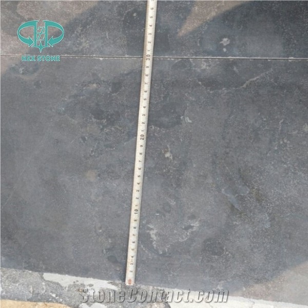 China Blue Limestone Honed/Sanded Slabs & Tiles