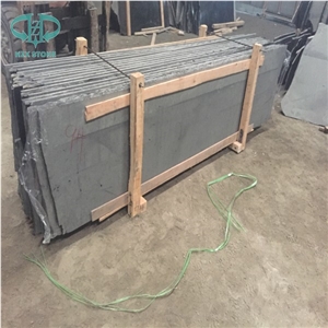 Chinese Mongolia Black Basalt Slabs Abosolute Black Basalt Slabs Basalt Tiles Polished Flamed for Wall Cladding Flooring Paving