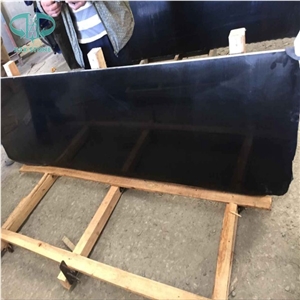 Chinese Mongolia Black Basalt Slabs Abosolute Black Basalt Slabs Basalt Tiles Polished Flamed