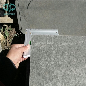 Chinese Mongolia Black Basalt Slabs Abosolute Black Basalt Slabs Basalt Tiles Polished Flamed