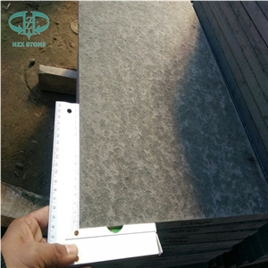 Chinese Mongolia Black Basalt Slabs Abosolute Black Basalt Slabs Basalt Tiles Polished Flamed