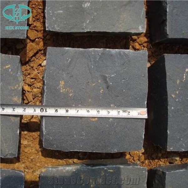 Chinese Zp Black Basalt Cobble Stone,Andesite Cobblestone, Basalt Cobble Stone Cube Stone,Paving Sets for Country Yard,Road,Square,Patio,Garden,Driveway