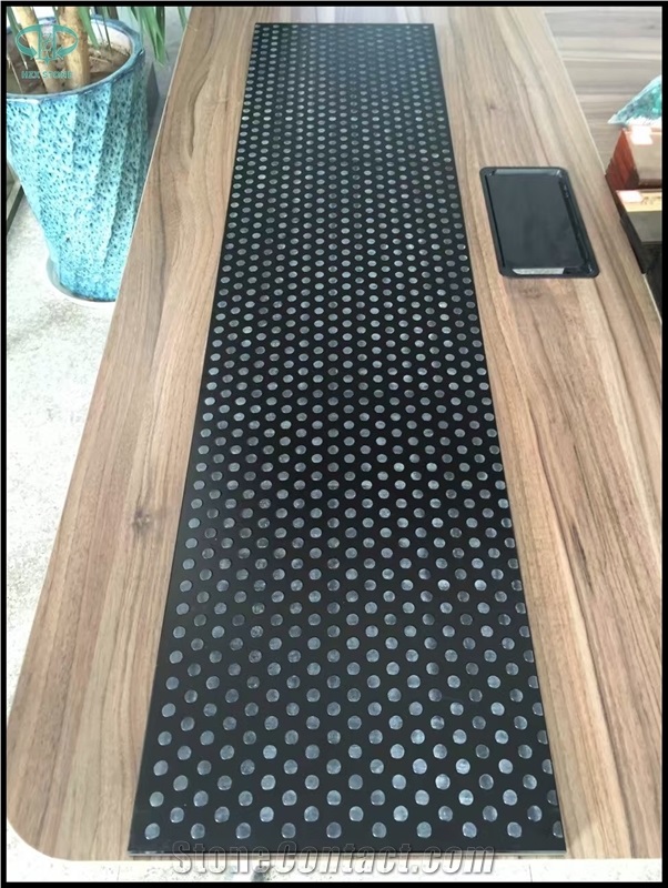 Crystallized Glass Stone/Nano Crystallized Glass/Microcrystal Glass Slabs & Tiles/Lamina Tile/Black Manmade Stone