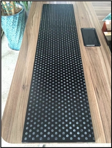 Crystallized Glass Stone/Nano Crystallized Glass/Microcrystal Glass Slabs & Tiles/Lamina Tile/Black Manmade Stone