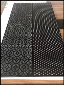 Crystallized Glass Stone/Nano Crystallized Glass/Microcrystal Glass Slabs & Tiles/Lamina Tile/Black Manmade Stone