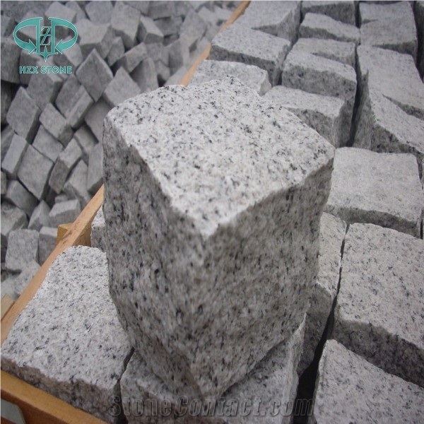 G603 Cobble Stone, Grey Granite Sets, G603 Cube Stone, Silver Grey Granie Paving Sets, Patio Pavers