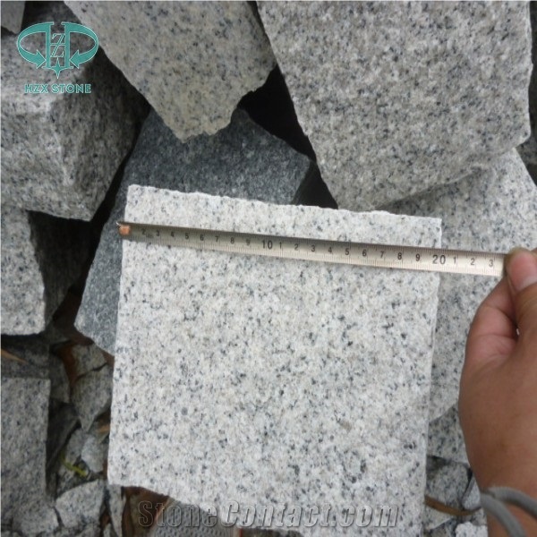 G603 Cobble Stone, Grey Granite Sets, G603 Cube Stone, Silver Grey Granie Paving Sets, Patio Pavers