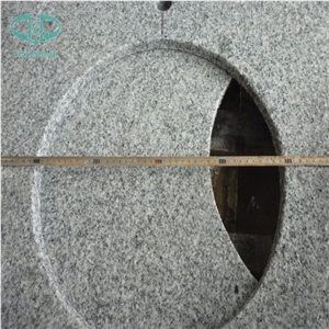Grey Granite Bath Tops, G603 Bathroom Countertops, White Granite Custom Vanity Tops