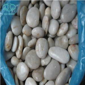 Grey Wish Pebble Stone, Cream Pebbles, White Polished Pebbles