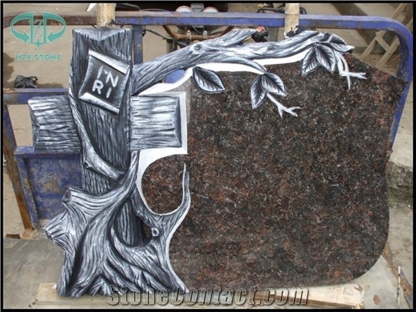 Heart Tombstone, Indian Red Granite Tombstone & Monument