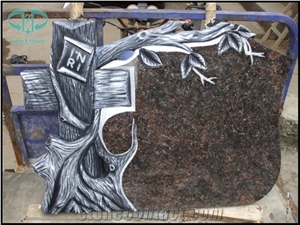 Heart Tombstone, Indian Red Granite Tombstone & Monument