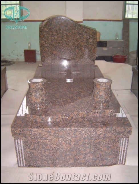 Heart Tombstone, Indian Red Granite Tombstone & Monument