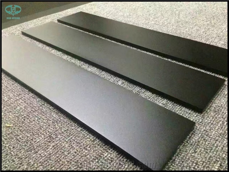 Nano Glass Black Crystallized Stone Slab for Floor Paving