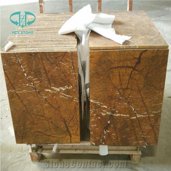 Rainforest Gold Marble, India Yellow Marble Slabs & Tiles, Brown Marble Floor Covering Tiles