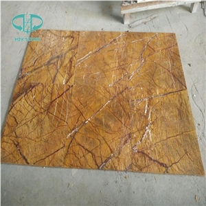 Rainforest Gold Marble, India Yellow Marble Slabs & Tiles, Brown Marble Floor Covering Tiles
