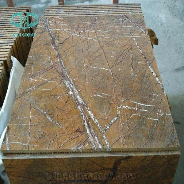 Rainforest Gold Marble, India Yellow Marble Slabs & Tiles, Brown Marble Floor Covering Tiles
