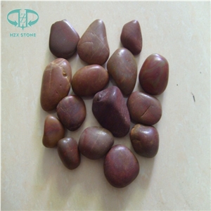 Red Polished Pebbles, Brown Pebble Stone, Mixed Pebble Stone