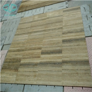 Silver Titanium Travertine Slabs Brown Travertine Stone Flooring Travertine Wall Covering