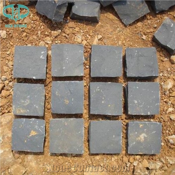 Zp Black Basalt Cube Stone Cobble Stone Cobblestone Paving Sets