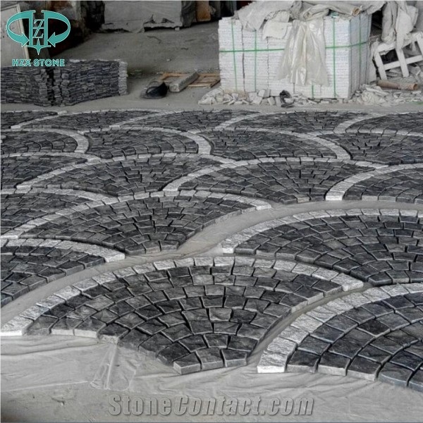 Zp Black Basalt Cube Stone Cobble Stone Cobblestone Paving Sets