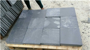 Black Slate Stone Flagstone, Slate Paving Stone, Natural Stone Flooring