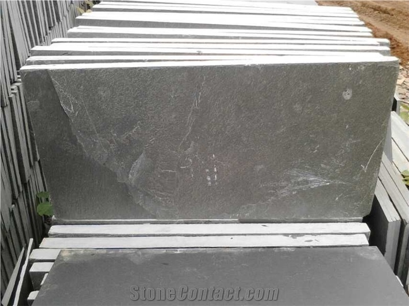 Black Slate Stone Flagstone, Slate Paving Stone, Natural Stone Flooring