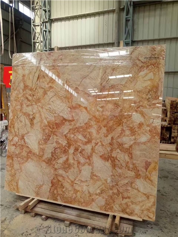 Golden Phoenix Marble Slab & Tiles, Golden Marble Wall Tiles,Yellow Marble Floor Tiles