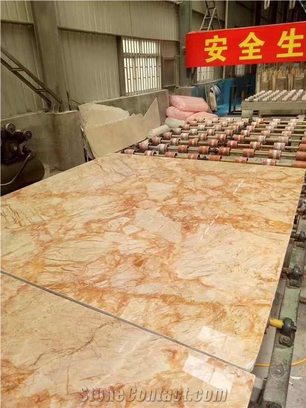Golden Phoenix Marble Slab & Tiles, Golden Marble Wall Tiles,Yellow Marble Floor Tiles