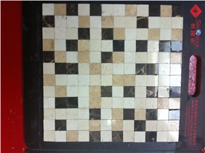 Mixed Marble Polished Mosaic Crema Marfil Wall Mosaic for Project