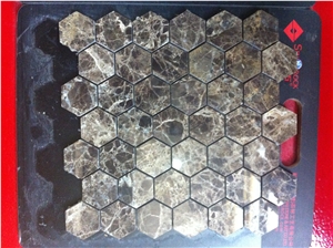 Mixed Marble Polished Mosaic Crema Marfil Wall Mosaic for Project