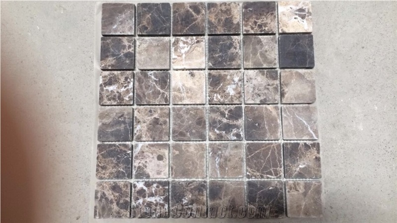 Mixed Marble Polished Mosaic Crema Marfil Wall Mosaic for Project