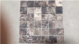 Mixed Marble Polished Mosaic Crema Marfil Wall Mosaic for Project
