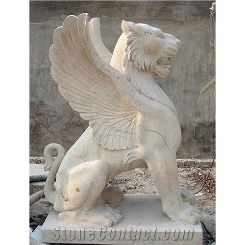 Multicolor Animal Sculptures & Statues ,Lion Statue for Garden Dacoretion