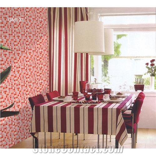 Multicolor Nano Glass Stone Mosaic Walling, Charming Dacoretion Tiles & Slabs