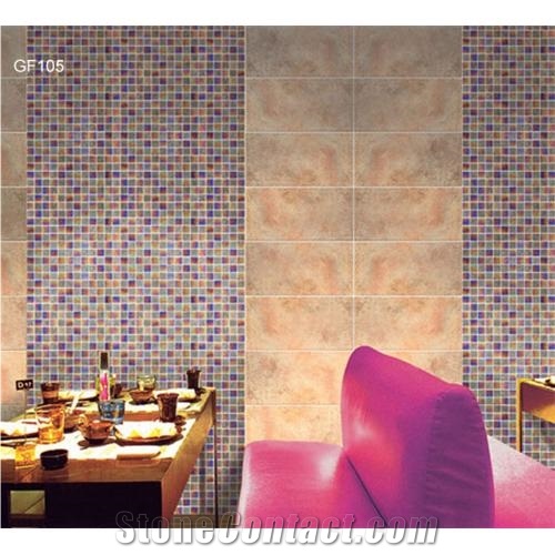 Multicolor Nano Glass Stone Mosaic Walling, Charming Dacoretion Tiles & Slabs