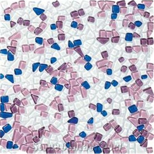 Multicolor Nano Glass Stone Mosaic Walling, Charming Dacoretion Tiles & Slabs