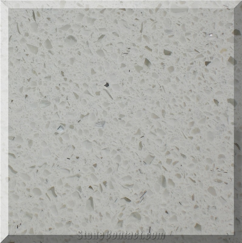 Pure White Quartz Slabs, China White Quartz