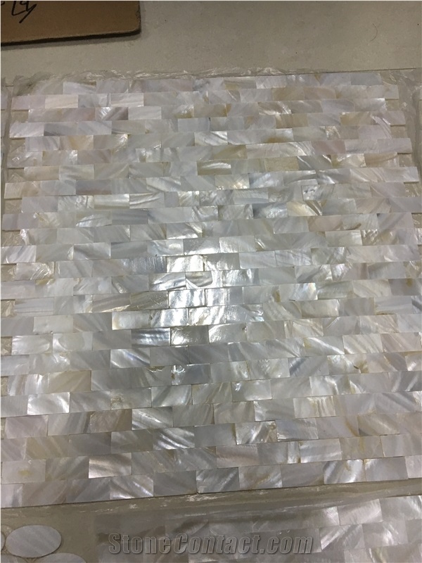 Shell Pearl Mosaic Tile Natural Brick Mosaic Tile for Wall Mosaic