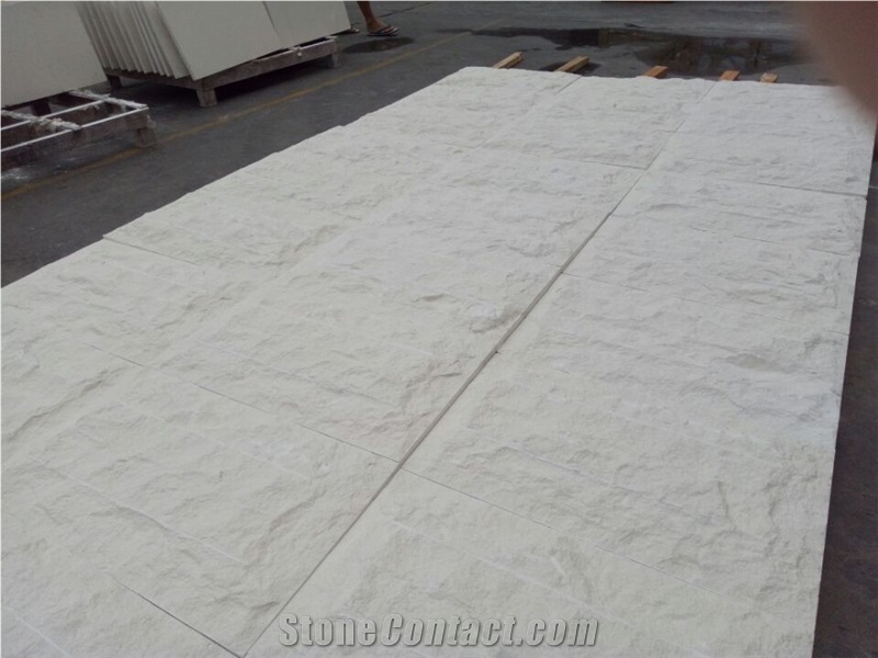 Beige Limestone Mushroom Finish, Mushroomed Cladding