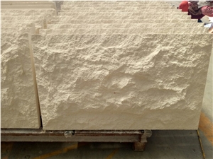 Beige Limestone Mushroom Finish, Mushroomed Cladding