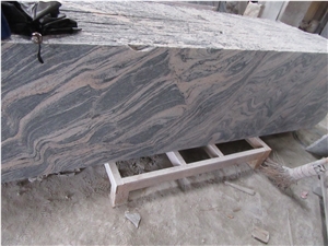 China Multicolor Grain,Juparana Black,Pink Color,Flamled Polishing Granite Flag Slab,Thin Tiles, Flooring and Wall Covering, Big Random for Countertop,Cheap Price Natural Building Stone