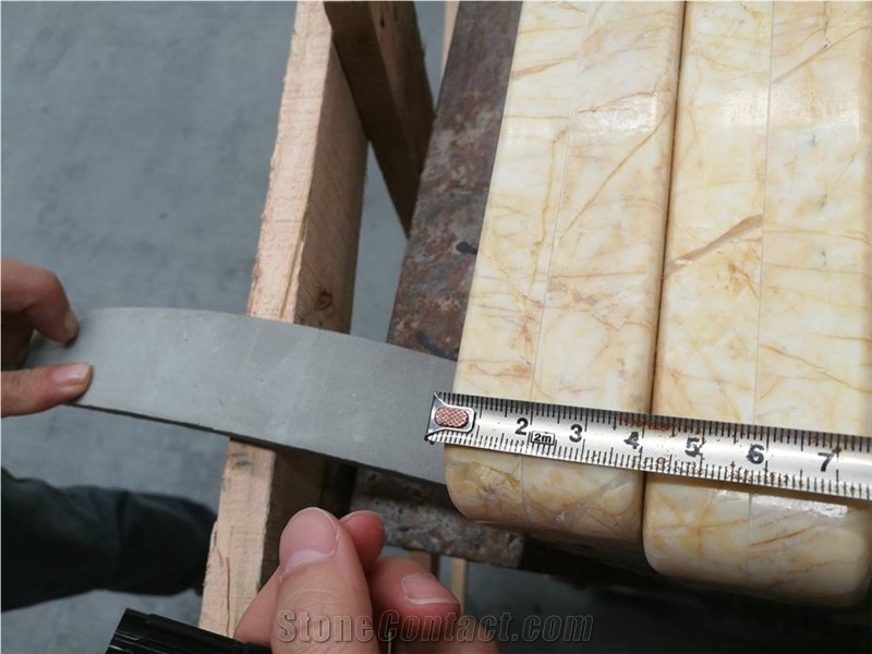 Yellow Beiger Golden Spider Cream Marble Countertop, Natural Stones, House Interior Project