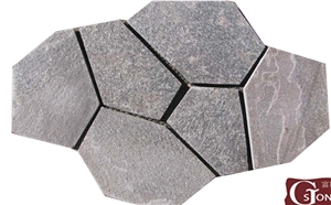 Pink and Grey Quartzite Flagstone