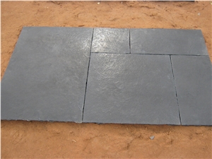 Kota Black Limestone Paving Slabs