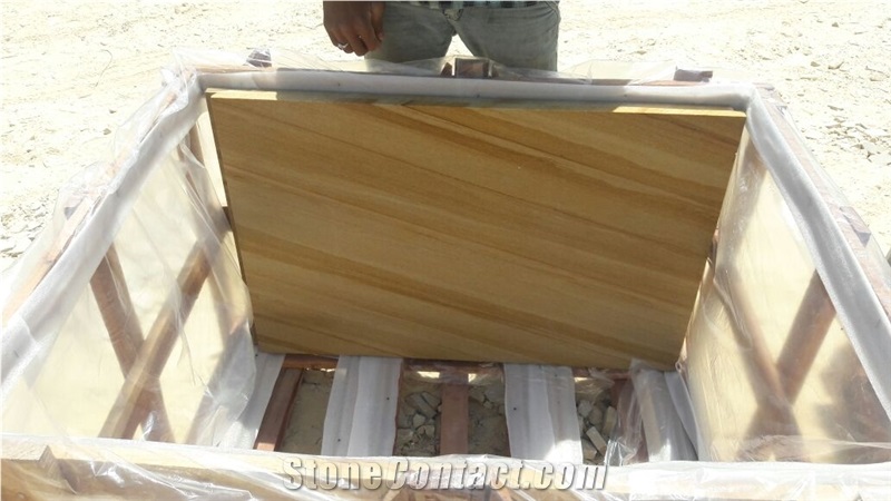 Teakwood Sawn Sandstone Paving