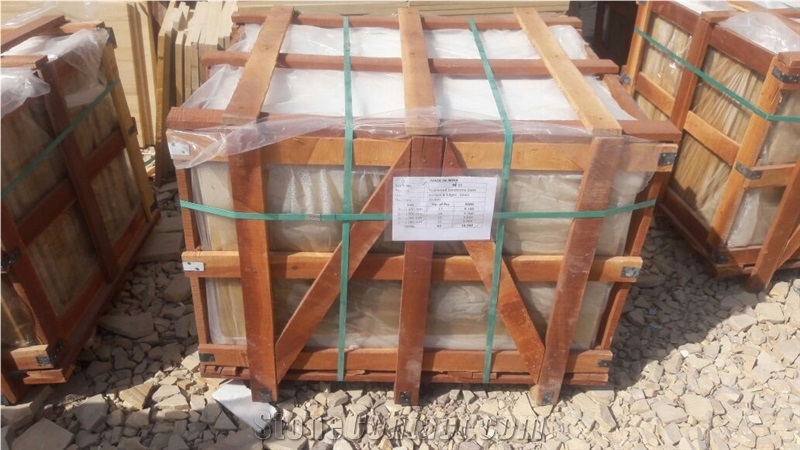 Teakwood Sawn Sandstone Paving