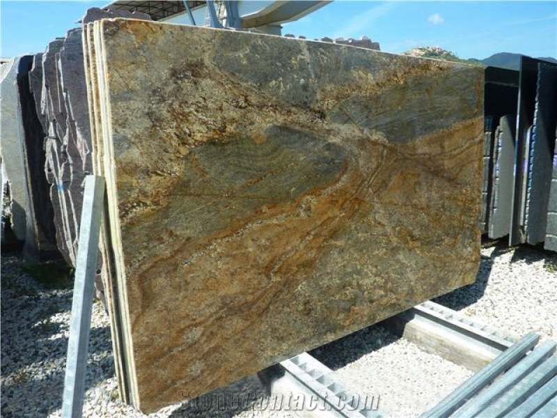 Aj Brown Granite Slabs, China Brown Granite